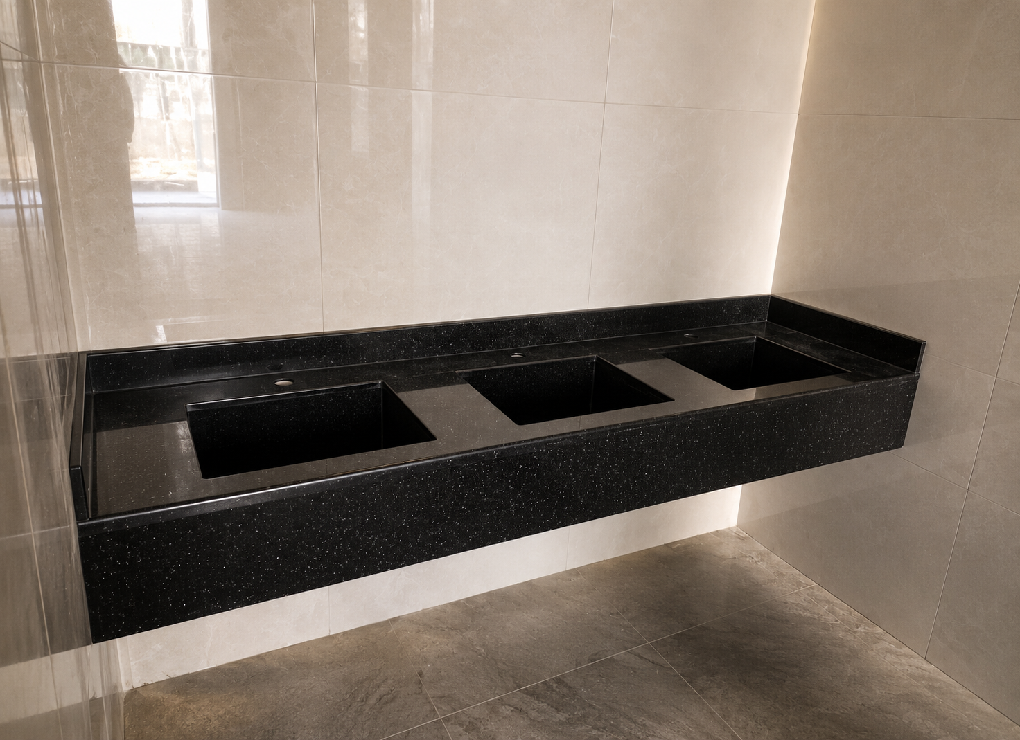 Black countertop