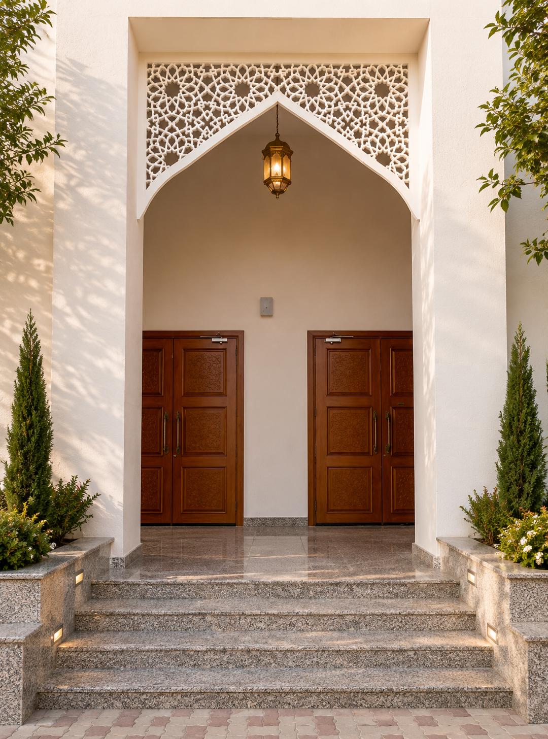 Mosque entrance opening